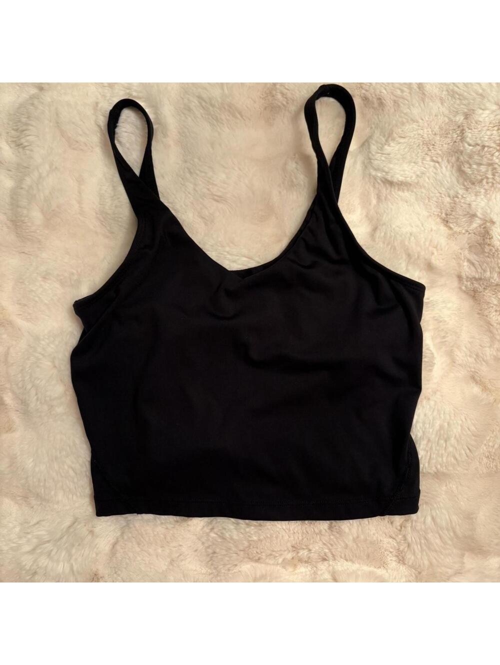 Black cropped tank top from Amazon